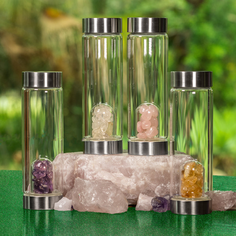 Amethyst Crystal Dome Water Bottle