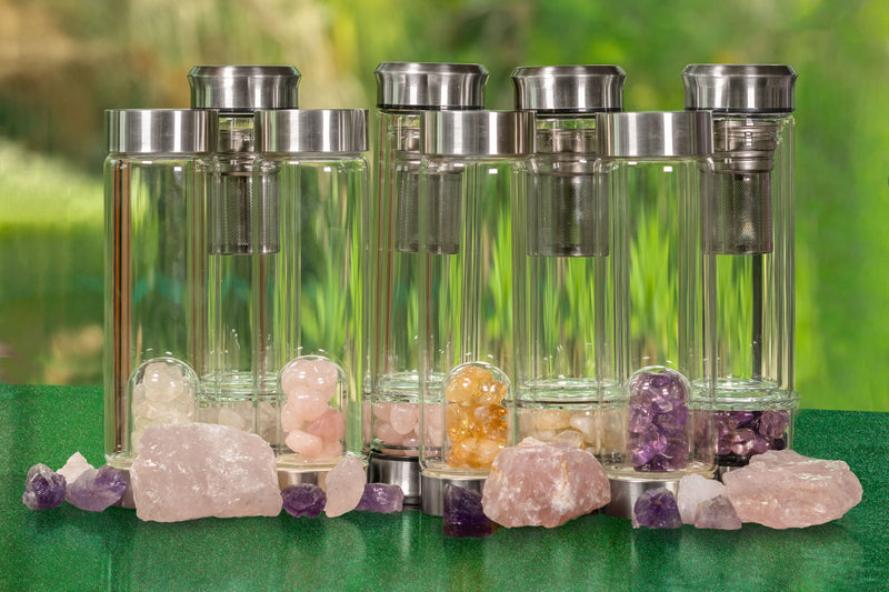 Amethyst Crystal Dome Water Bottle