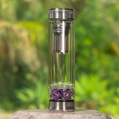 Amethyst Double Walled Glass Tea Infuser